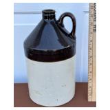 Two-Tone Stoneware Jug Spout top - Nice Condition