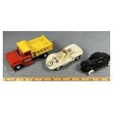 (3) Vintage Toys Battery-opp Truck & Two Others