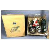 Large Remote Santa on Bicycle MIB