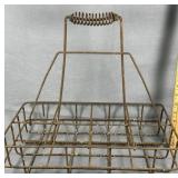 Vintage Oil Bottle Carrier Complete Early Oil