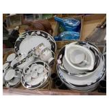 2 Boxes dinnerware