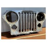Vintage Willys Jeep Grill & Cover Some Restoring