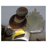 Cardboard beer advertising sign large