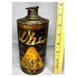 Rare WHIZ Adv Can Hard to Find Adv Can