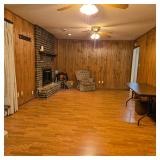 kitchen/ dining/ den open floor