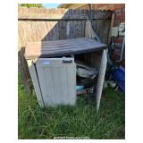 PLASTIC STORAGE CONTAINER AND MISC.