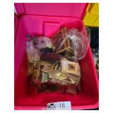 TOTE OF MISC. COSTUME JEWELRY