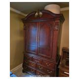 6.5 FT. TALL ENTERTAINMENT CENTER, BEAUTIFUL