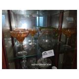 MISC. GLASSWARE D?COR ITEMS