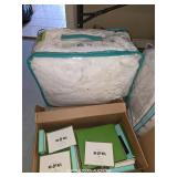 NEW BED LINEN SET, MISC. ITEMS