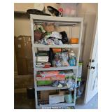 PLASTIC SHELF AND ALL CONTENTS