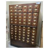 BEAUTIFUL LIBRARY CARD FILING CABINET