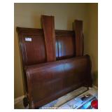 WATERFALL STYLE HEADBOARD, FOOTBOARD, AND RAILS