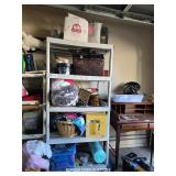 PLASTIC SHELF AND ALL CONTENTS