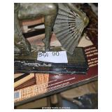 BRONZE OR BRASS LADY STATUE
