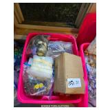 TOTE OF MISC. COSTUME JEWELRY