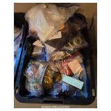TOTE OF MISC. COSTUME JEWELRY