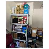 PLASTIC SHELF AND ALL CONTENTS