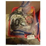 TOTE OF MISC. COSTUME JEWELRY