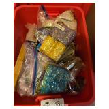 TOTE OF MISC. COSTUME JEWELRY