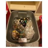 TOTE OF MISC. COSTUME JEWELRY