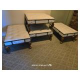 OTTOMANS AND SITTING CHAIR