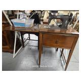 SEWING MACHINE AND CABINET