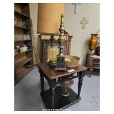 TABLE, LAMP, CONTENTS