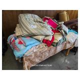 GROUP OF BLANKETS, MISC.