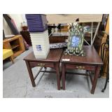 PAIR OF END TABLES
