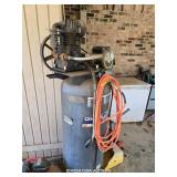 UPRIGHT AIR COMPRESSOR  (WORKS)