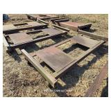 METAL ROCK QUARRY CART WITH WHEELS