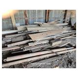 LARGE GROUP OF MISC. STEEL AND LUMBER