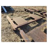 METAL ROCK QUARRY CART WITH WHEELS