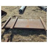 METAL ROCK QUARRY CART WITH WHEELS