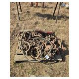 LARGE CHAIN HARROW, AND MISC.