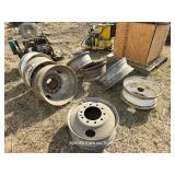 GROUP OF STEEL WHEELS