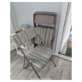 FOUR FOLDING CHAIRS