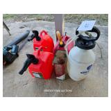 SPRAYER, AND FUEL CANS