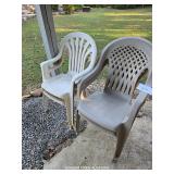 PLASTIC OUTDOOR CHAIRS