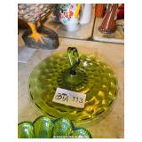 DEPRESSION GLASS RELISH PLATE
