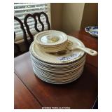 STONEWARE PLATES AND SERVER