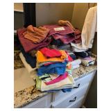 GROUP OF BATH TOWELS