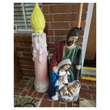 BLOW MOLD JOSEPH, MARY AND BABY JESUS