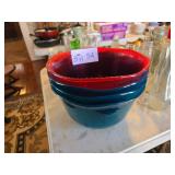 SET OF PLASTIC MIXING BOWLS