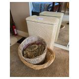 CLOTHES HAMPER AND BASKET