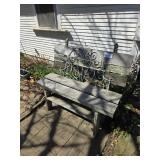PARK BENCH AND MISC. ITEMS