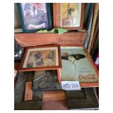 SIGNS, COKE TRAY, ETC.