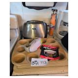 PAMPERED CHEF MUFFIN DISH, TOASTER, ETC.