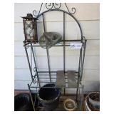 PLANT STAND AND CONTENTS